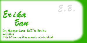 erika ban business card